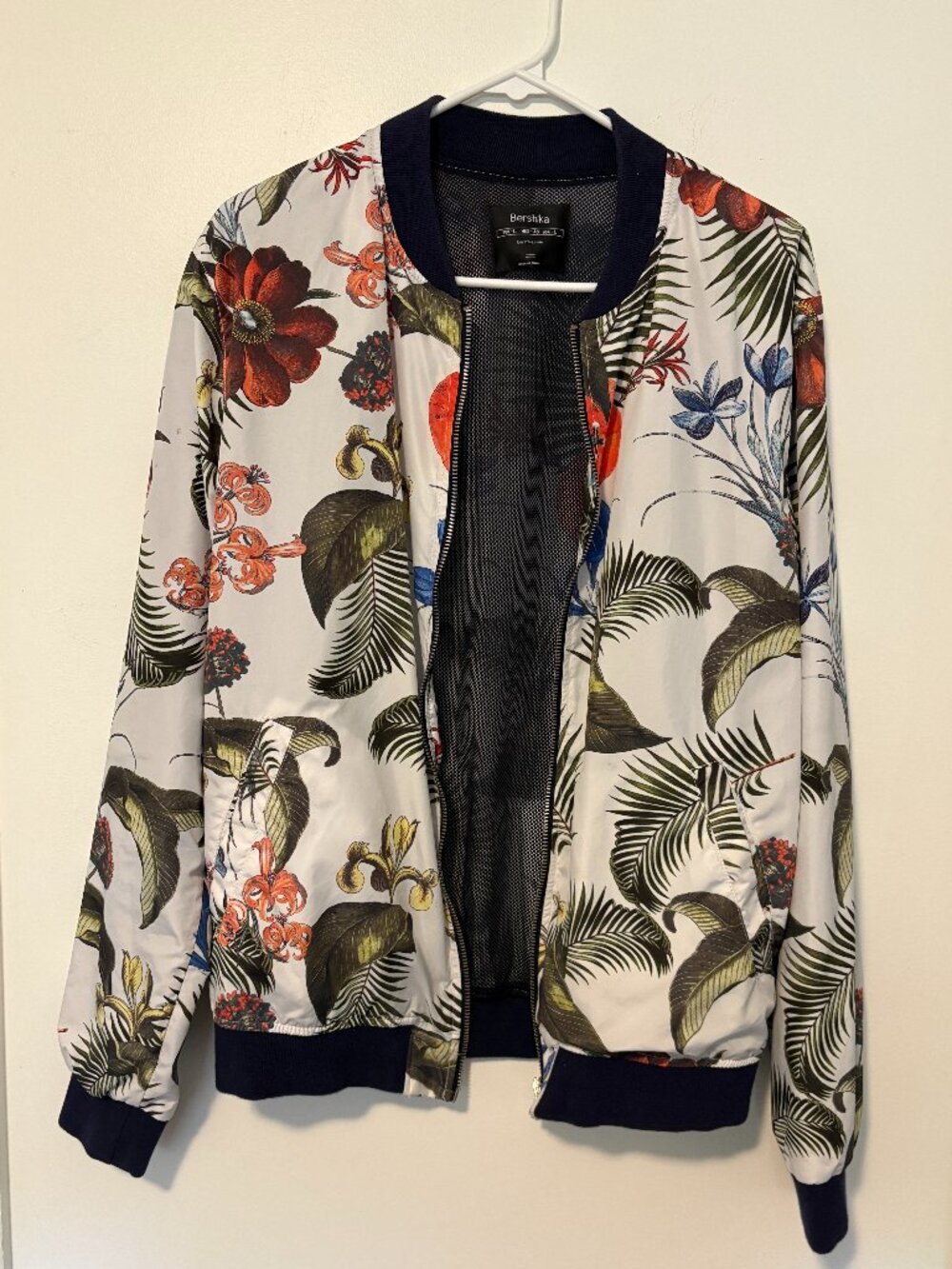 Floral Bomber Jacket Size L